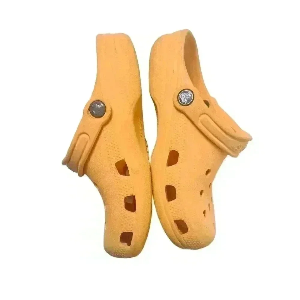 Crocs Classic Clog Unisex Orange Lightweight Casual Summer Shoes Jr 2